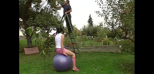 Young teenie Debbie fucked by old fart